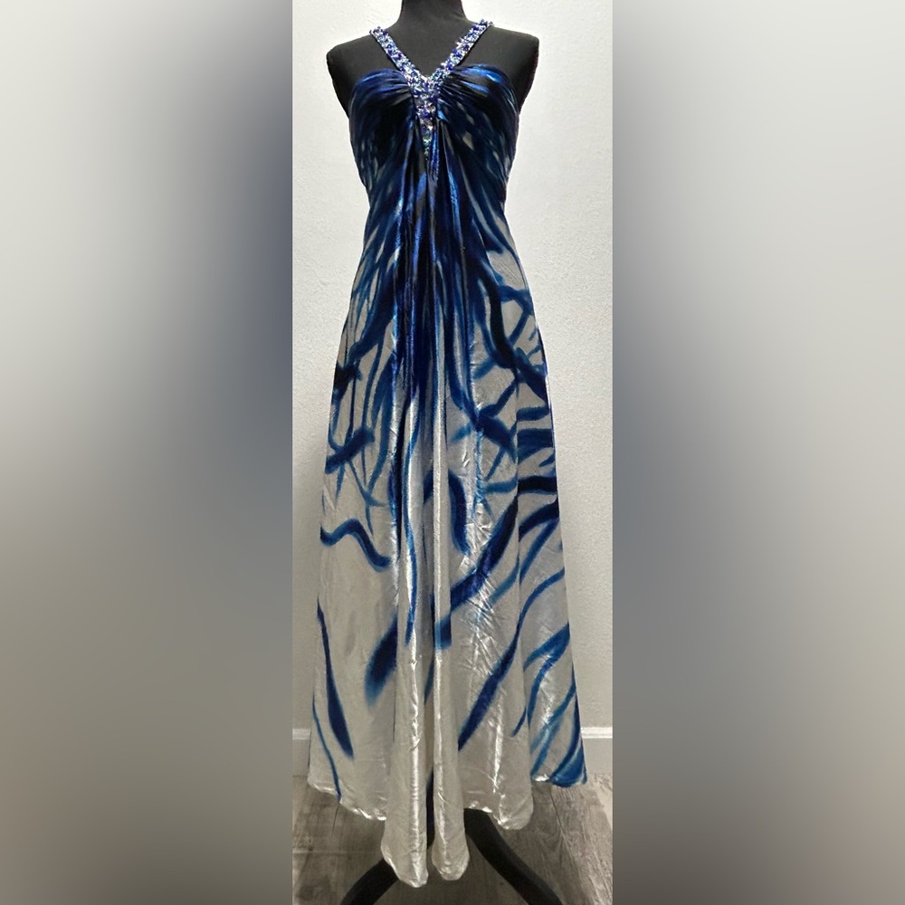 Cache Beaded Print Prom Dress - 2 - Multicolored - Used